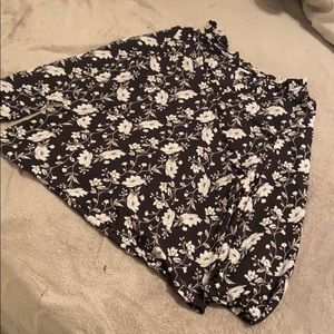 Black & White Floral Blouse